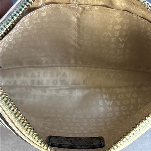 Kate Spade Black and White Striped Wristlet - Picture 6 of 10